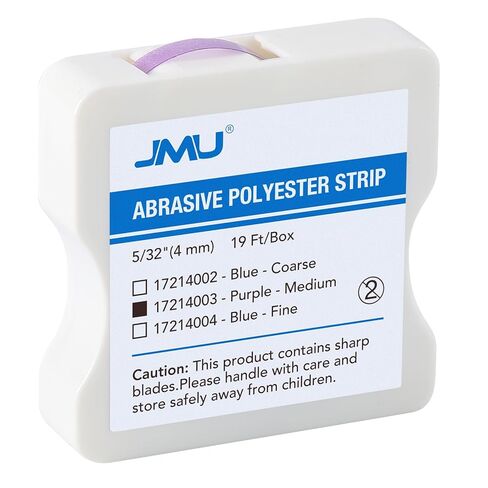 JMU Dental Polishing Strips, 4mm Fine Tooth Sandpaper, Tooth Polish Abrasive Strip for Interproximal Shaping, Resin Filling Finishing & Tooth Contouring, Blue, 1 Roll in Kuwait