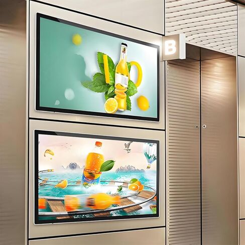 Commercial Advertising Player, Easy Setup Digital Signage, Supports Video & Image Looping, Perfect for Home, Store, Restaurant & Retail Advertising Display Touch-23.6" in Kuwait