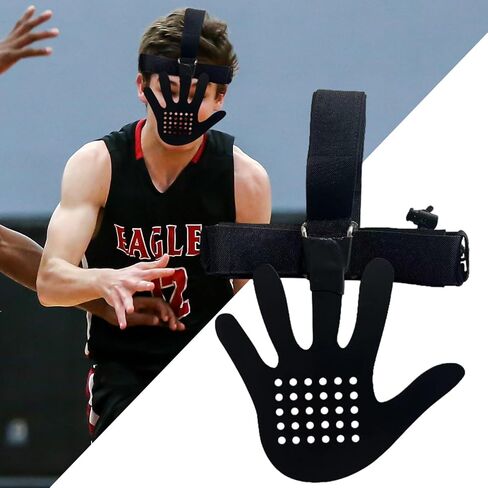 Basketball Face Shield - Sports Nose Guard - Adjustable Headband Protector Gear for Umpire Baseball Football Hockey Catchers Training Paintball in Saudi Arabia