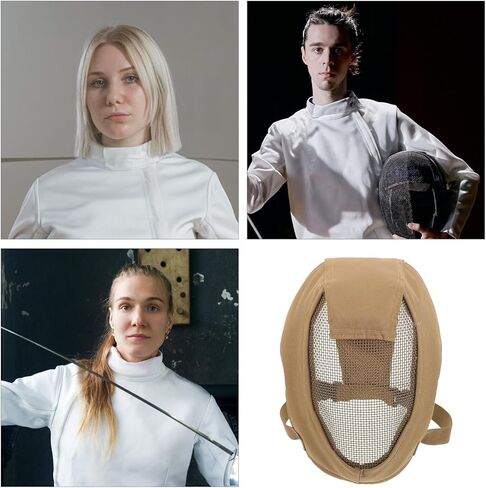 Ciieeo Full Face Steel Mesh Fencing Mask Protective Breathable Cover Military Style Safety Shield for Outdoor Game and Training in Kuwait