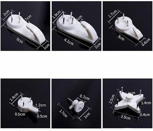 43Pcs No-Trace Picture Hanger Set - 6 Varieties to Hang Art, Photos, Frames with Damage-Free Ultimate Drywall Hooking Solution in Saudi Arabia