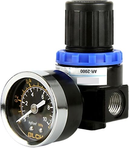 AR2000 ضاغط الهواء للتحكم في الضغط وتخفيف الضغط صمام منظم الهواء G1/4 بوصة وحدات معالجة الهواء ضغط صغير in Kuwait