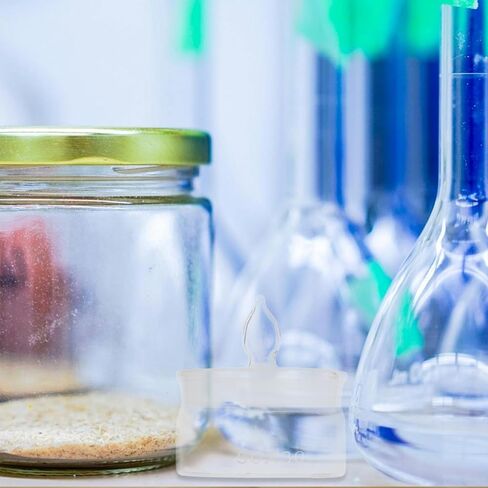 2Pcs Glass Weighing Bottles with Lids Low and High Form Borosilicate Lab Weighing Jars 50X30Mm for Laboratory and Sample Storage in Saudi Arabia
