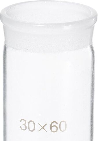 Luxshiny 2pcs Glass Weighing Bottles for Laboratory Use, 30x60mm Tall Form Borosilicate Glass Weighing Jar Set, Precise Measurement Tool for Scientific Experiments in Kuwait