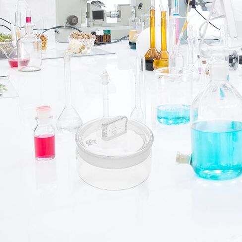 Weighing Bottle Glass Pycnometer Flask, Low Form Laboratory Equipment, 60x30mm, Borosilicate Glass for Chemistry Storage, 40ml Capacity in Saudi Arabia