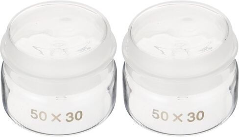 Garneck 2pcs Glass Weighing Bottles for Laboratory with Lid Chemical Glass Weighing Jar Compact and Practical for Lab Samples in Kuwait