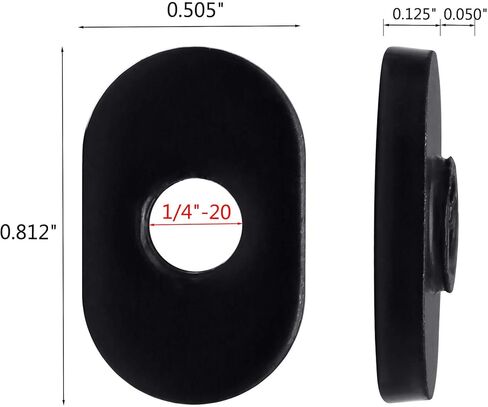 Bueyfolt 20 عبوة 1/4-20 صواميل T سوداء، شريحة خيط مركزية في الاقتصاد لمسار فتحة T، تنطبق على 15 سلسلة أو 1.5 بوصة من الألومنيوم الأساسي in Kuwait