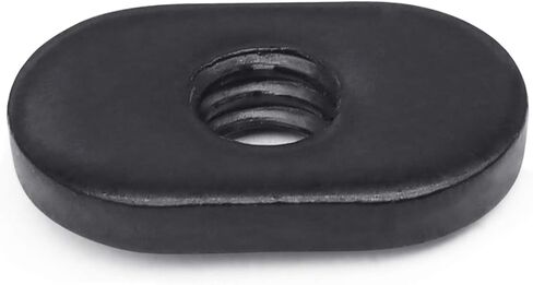 Bueyfolt 20 عبوة 1/4-20 صواميل T سوداء، شريحة خيط مركزية في الاقتصاد لمسار فتحة T، تنطبق على 15 سلسلة أو 1.5 بوصة من الألومنيوم الأساسي in Kuwait