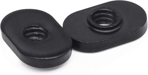 Bueyfolt 20 عبوة 1/4-20 صواميل T سوداء، شريحة خيط مركزية في الاقتصاد لمسار فتحة T، تنطبق على 15 سلسلة أو 1.5 بوصة من الألومنيوم الأساسي in Kuwait