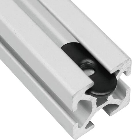 Bueyfolt 20 عبوة 1/4-20 صواميل T سوداء، شريحة خيط مركزية في الاقتصاد لمسار فتحة T، تنطبق على 15 سلسلة أو 1.5 بوصة من الألومنيوم الأساسي in Kuwait