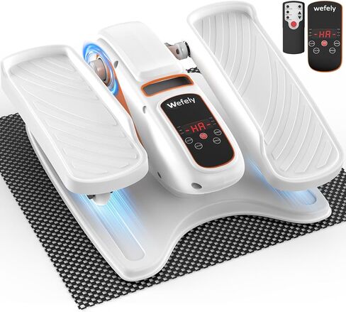 جهاز بيضاوي الشكل تحت المكتب، تمرين الساق أثناء الجلوس لكبار السن مع 12 جهاز تحكم عن بعد RF بسرعة قابلة للتعديل، جهاز تمرين بدواسة صغير هادئ ومحمول مع حصيرة غير قابلة للانزلاق للمكتب المنزلي in Kuwait