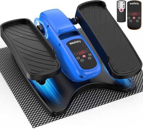 Under Desk Elliptical Machine,Leg Exerciser While Sitting for Seniors with 12 Adjustable Speed RF Remote Control,Quiet & Portable Mini Seated Pedal Exerciser with Non-Slip Mat for Home Office in Saudi Arabia