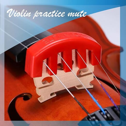 Adjustable Violin Shoulder Rest (Fits 4/4 & 3/4) - Professional Cushioned Support Set with Mute, Cloth, Strings | Includes Gift Box(JEUJT02) in Saudi Arabia