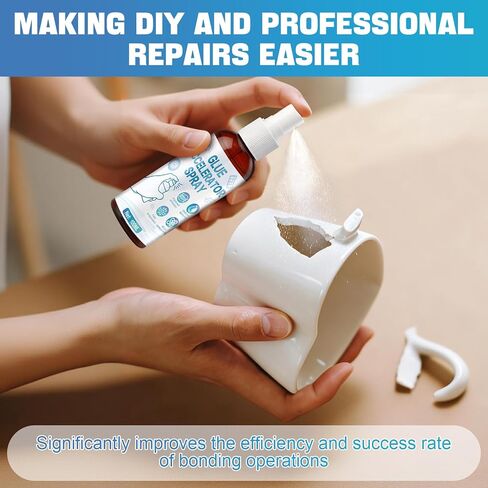 مسرع الغراء CA، منشط الغراء CA يحسن بشكل كبير الالتصاق والمتانة، تصميم رذاذ التبخر السريع متعدد الأغراض للبلاستيك والمطاط والمعادن والزجاج، 100 مل in Kuwait