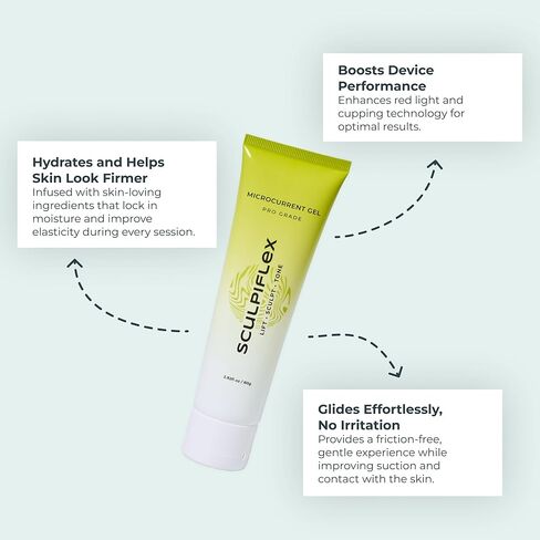 Sculpiflex Gel - Moisturizing Gel for Sculpting Device, Hydrating, Helps Skin Look Firmer and More-Toned, Suitable for All Skin Types, Cruelty Free (2.82oz) in Saudi Arabia