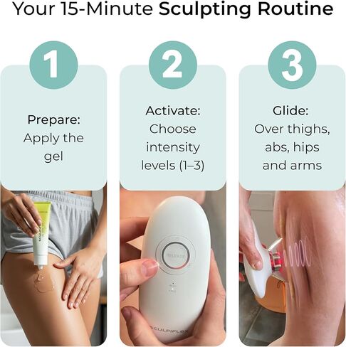 Sculpiflex Gel - Moisturizing Gel for Sculpting Device, Hydrating, Helps Skin Look Firmer and More-Toned, Suitable for All Skin Types, Cruelty Free (2.82oz) in Saudi Arabia