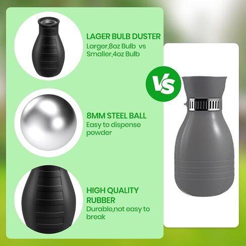 منفضة مسحوق غبار الزجاجة مع أنبوب معدني طويل قابل للتمديد 9 بوصة - 22.5 بوصة 8 أوقية موزع قضيب مسحوق للاستخدام المنزلي الداخلي in Kuwait