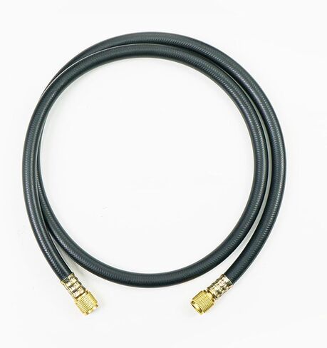 Elitech Hvac Vacuum Hose,Fittings 3/8" x 3/8",Heavy Duty Charging Vacuum Hose,Working Pressure: 600 (Psi),Burst Pressure: 3000 (Psi), 5 Ft, Black, For R134A, R404A, R22 and Common Refrigerants in Saudi Arabia