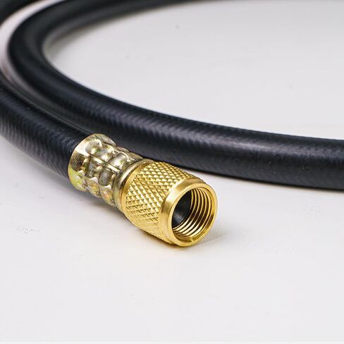 Elitech Hvac Vacuum Hose,Fittings 3/8" x 3/8",Heavy Duty Charging Vacuum Hose,Working Pressure: 600 (Psi),Burst Pressure: 3000 (Psi), 5 Ft, Black, For R134A, R404A, R22 and Common Refrigerants in Saudi Arabia