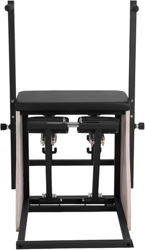 جهاز إصلاح كرسي البيلاتس من خشب البلوط، جهاز إصلاح اللياقة البدنية مع أشرطة مقاومة ونوابض مقابض دواسة مقسمة لمعدات التمرين، صالة الألعاب الرياضية المنزلية أو الاستوديو in Kuwait