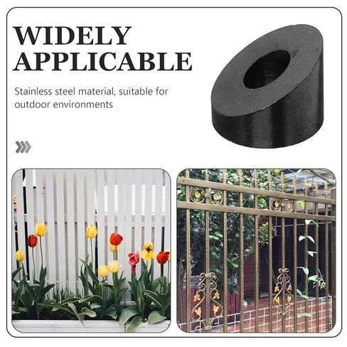 Garneck 4pcs Stainless Steel Angle Beveled Wire Rope Washers for Cable Railing Deck and Stair Posts Curved Surface Washers for Metal Fittings Easy DIY Installation Accessories in Kuwait