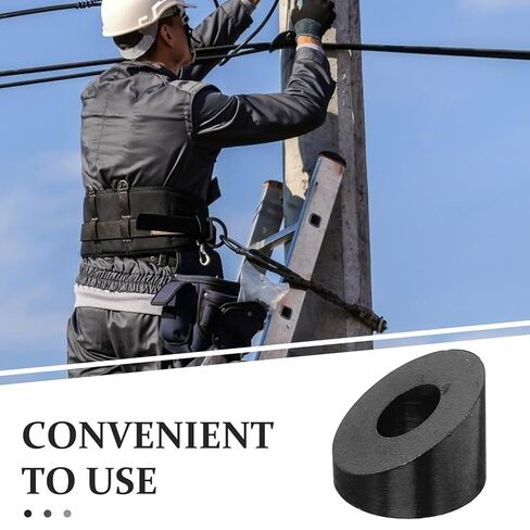 Garneck 4pcs Stainless Steel Angle Beveled Wire Rope Washers for Cable Railing Deck and Stair Posts Curved Surface Washers for Metal Fittings Easy DIY Installation Accessories in Kuwait