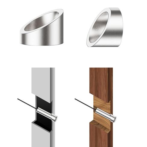 10 Pack 7/16" ID Angle Beveled Washer-T316 Stainless Steel, 25-35 Degree, for 1/8"-3/8" Cable Railing Hardware (Stair/Cable Railing Angle Washer), Fits Wood/Metal Posts in Kuwait