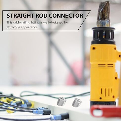 Garneck 10pcs Stainless Steel Angle Beveled Washers Cable Railing Kit for Deck Stair Railings Wire Washers Suitable for Indoor Outdoor in Kuwait