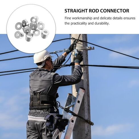 Garneck 10pcs Stainless Steel Angle Beveled Washers Cable Railing Kit for Deck Stair Railings Wire Washers Suitable for Indoor Outdoor in Kuwait