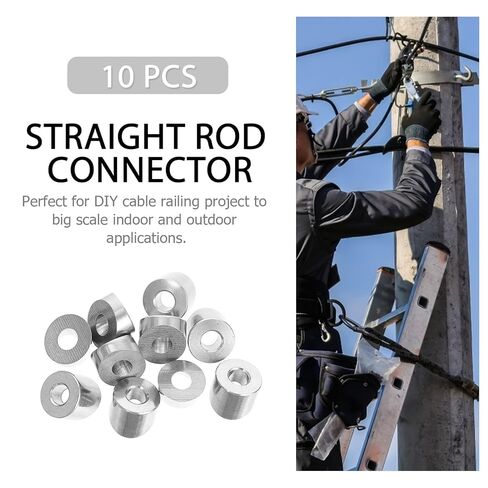 Garneck 10pcs Stainless Steel Angle Beveled Washers Cable Railing Kit for Deck Stair Railings Wire Washers Suitable for Indoor Outdoor in Kuwait