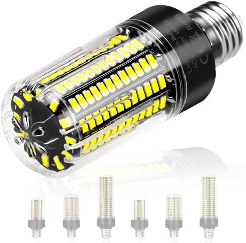 LED Corn Light Bulb,3520 Lumen,6000K Daylight,E26/E27 Base Bulbs,85-265V Non-Dimmable Super Bright for Indoor Home Garage 156Leds Corn Lighting in Saudi Arabia