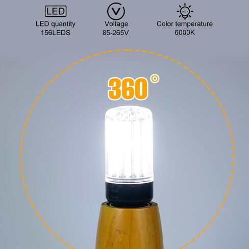 LED Corn Light Bulb,3520 Lumen,6000K Daylight,E26/E27 Base Bulbs,85-265V Non-Dimmable Super Bright for Indoor Home Garage 156Leds Corn Lighting in Saudi Arabia