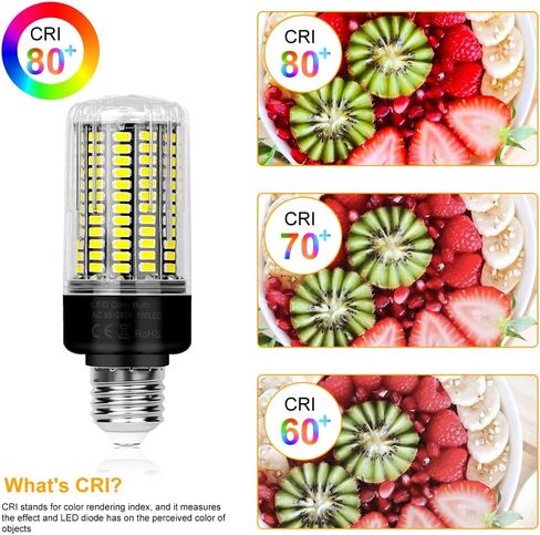 LED Corn Light Bulb,3520 Lumen,6000K Daylight,E26/E27 Base Bulbs,85-265V Non-Dimmable Super Bright for Indoor Home Garage 156Leds Corn Lighting in Saudi Arabia