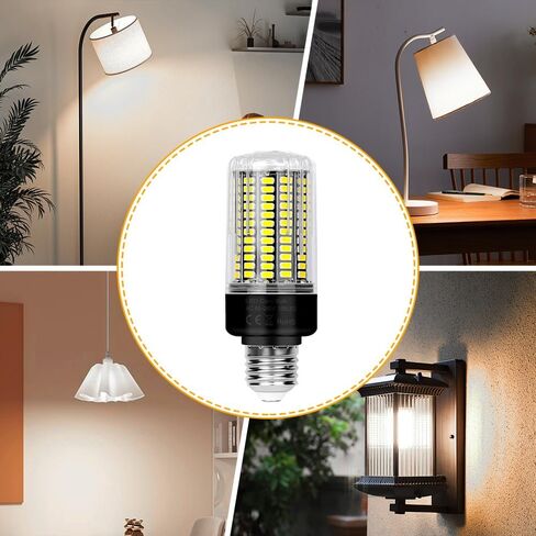 LED Corn Light Bulb,3520 Lumen,6000K Daylight,E26/E27 Base Bulbs,85-265V Non-Dimmable Super Bright for Indoor Home Garage 156Leds Corn Lighting in Saudi Arabia