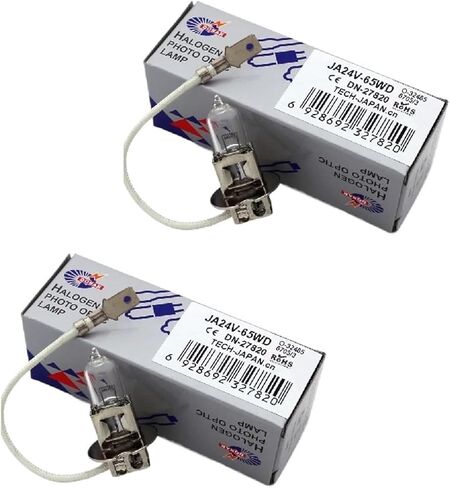 Wikene 1Pcs/2Pcs DN-27820 LH-58 JA24V-65W H3 24V 65W Guerra 6705/3 JC 24V65W PKX22S Quartz Light Bulb Dental Overhead Surgical lamp 1Pcs/2Pcs(2 Pieces) in Kuwait