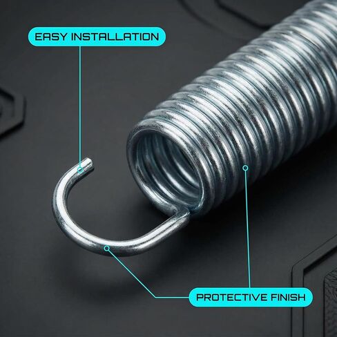 5-1/2 Inch 9625 Mechanical Extension Springs with Hook Ends, Rocking Horse Springs, Rocking Horse Spring Loaded, for Appliances, Automotive, Marine Vessels, Toys, Tools, Machinery, 2 Pack in Kuwait