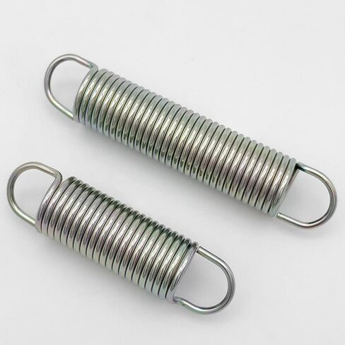 Extension Spring 0.072 GA x 5/8 in. x 2-1/2in & 3-1/4 in for SP 9618 9610 685447 Zinc-Plated Finish Made of Spring Steel Construction Single Loop Open 4 Pack in Saudi Arabia