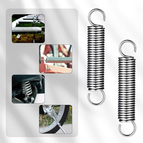 5 PCS Small Extension Springs Dual Hook Ends, 2" Length 0.35" OD Compression Stainless Steel Extension Springs Kit for Hobby DIY Crafting Home Repairs, Durable Reliable in Kuwait