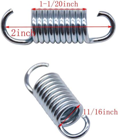 Yoogu 2 بوصة (10 دورات) آلية الأثاث البديلة، زنبركات شد ممتدة لسرير الأريكة القابلة للاستلقاء - مجموعة من 6 قطع in Kuwait