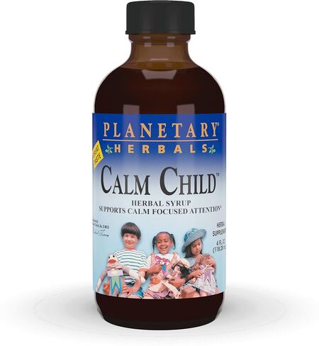 Planetary Herbals Calm Child Herbal Syrup - Includes Soothing Botanicals Chamomile, Lemon Balm, Catnip & More - 4oz in Saudi Arabia