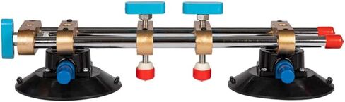 Adjustable Suction Cups, Heavy Duty Dual Vacuum Suction Cup Glass Lifter with Curved Pads, Strength Handheld Stone Handling Tool, Right Angle,Plane in Saudi Arabia