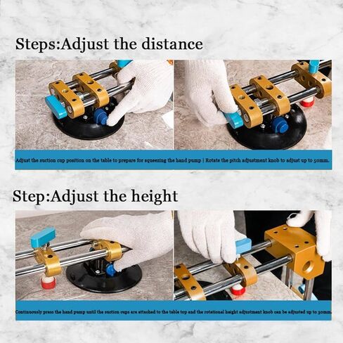 Adjustable Suction Cups, Heavy Duty Dual Vacuum Suction Cup Glass Lifter with Curved Pads, Strength Handheld Stone Handling Tool, Right Angle,Plane in Saudi Arabia