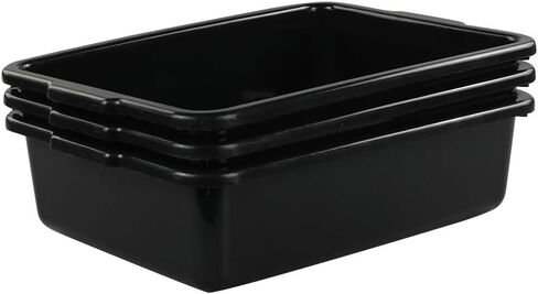 Black Commercial Plastic Bus Box, Bus Tub, Set of 3 in Kuwait