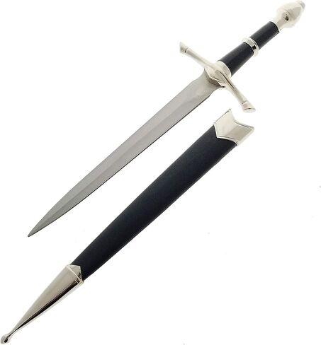 خنجر القرون الوسطى مقاس 14 بوصة. سيف قصير تاريخي مع غمد. للتجميع والهدايا والتمثيل في معرض عصر النهضة in Kuwait