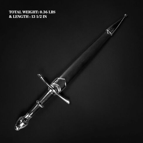 خنجر القرون الوسطى مقاس 14 بوصة. سيف قصير تاريخي مع غمد. للتجميع والهدايا والتمثيل في معرض عصر النهضة in Kuwait