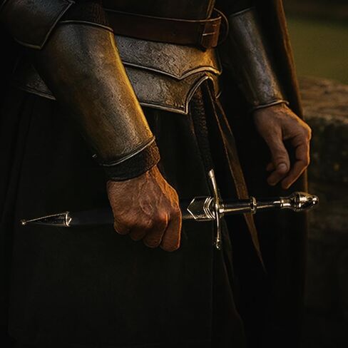 خنجر القرون الوسطى مقاس 14 بوصة. سيف قصير تاريخي مع غمد. للتجميع والهدايا والتمثيل في معرض عصر النهضة in Kuwait