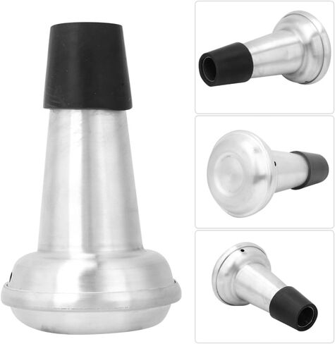 Aluminum Trumpet Straight Mute - Pocket Practice Mute Silencer 110mm Brass Instrument Silencer for Quiet Training in Kuwait