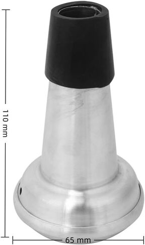 Aluminum Trumpet Straight Mute - Pocket Practice Mute Silencer 110mm Brass Instrument Silencer for Quiet Training in Kuwait