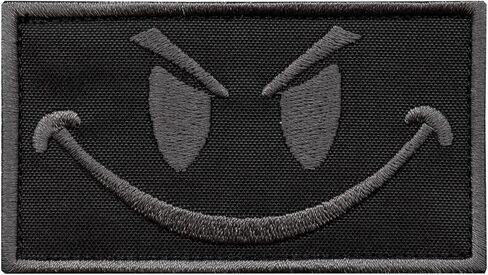 Subdued Smiley Evil Angry ACU Morale Tactical Military Milspec Tactical ISAF SWAT Hook Patch in Saudi Arabia