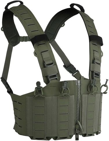 Tactical Chest Rig for Mens, VE-96 Lightweight MOLLE Tactical Vest Attachment, Open-style Tactical Chest Rig in Saudi Arabia